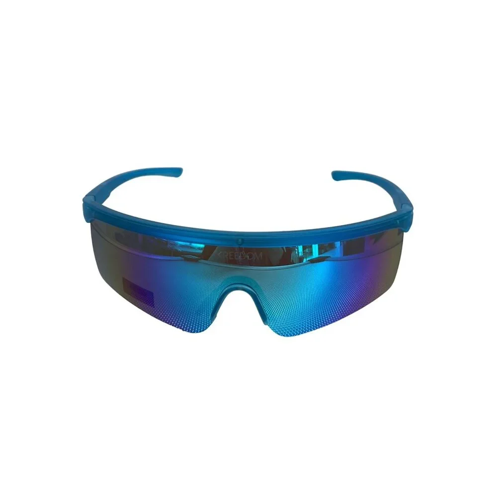Kreedom Sports Sunglasses UV Protection Polarized Lenses Blue Cycling Active NEW - Picture 1 of 6